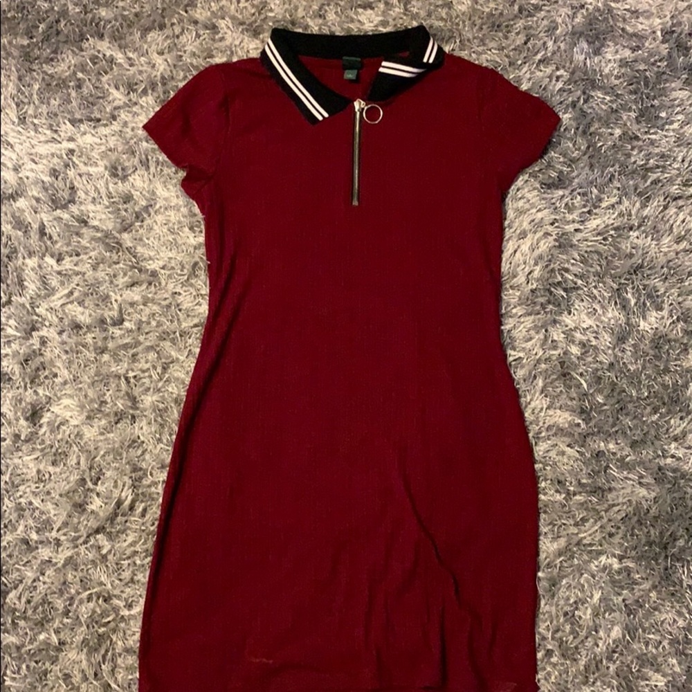 Wine Red Dress